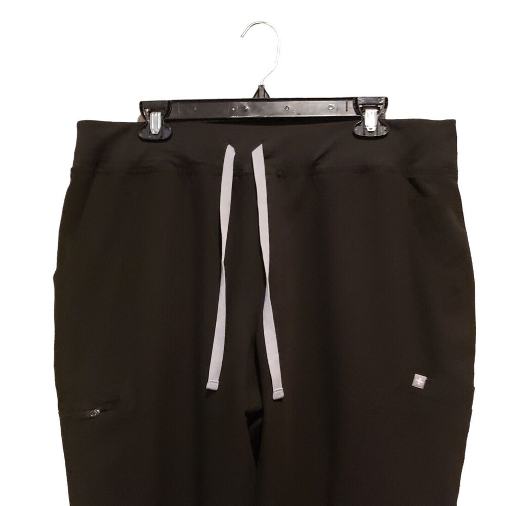 Figs Scrub Pants Men Size 2XL Black Heavy Duty Waistband Joggers Tech Collection - Picture 4 of 13